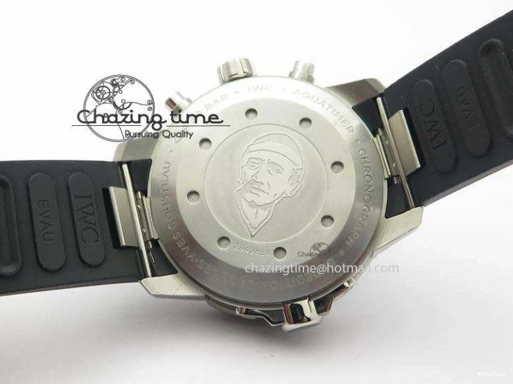 MIROTIME 0201 Aquatimer Chrono IW376803 V6F 1:1 Best Edition Blue Dial On Rubber Strap A WellDesigned 7282